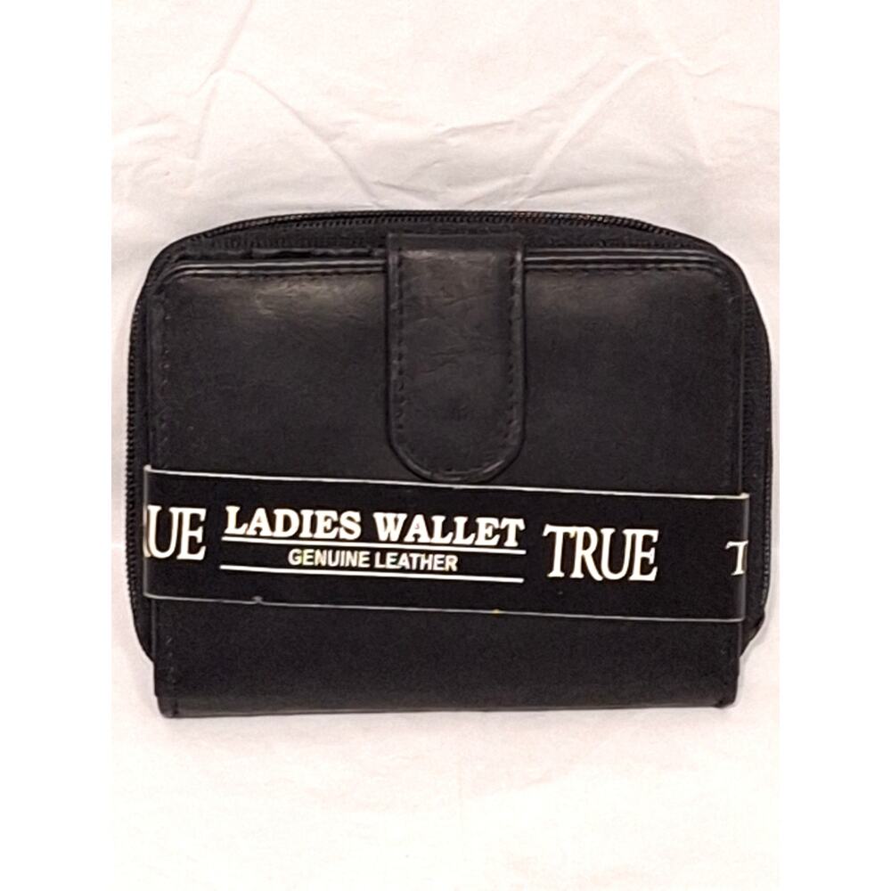 True Women's Wallet Genuine Leather Black